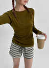 [MADE] Kotori Layered Wool Long Sleeve T-shirt