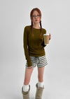 [MADE] Kotori Layered Wool Long Sleeve T-shirt
