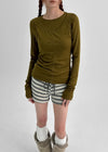 [MADE] Kotori Layered Wool Long Sleeve T-shirt