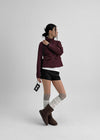 Melda High-neck Button Jacket