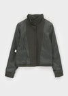 Melda High-neck Button Jacket