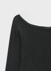 [MADE] Birche-ga Wool Off-Shoulder Long Sleeve T-Shirt