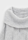 Kened Punching Off-shoulder Wool Knit