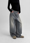 Marumble Washing Wide Denim Pants