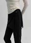 Diprem Slit Capri Skirt Pants