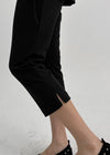 Diprem Slit Capri Skirt Pants