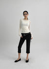 Diprem Slit Capri Skirt Pants