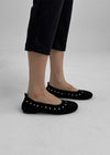 Shelly Studded Suede Flats
