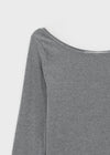 [MADE] Thezbee Off-Shoulder Long Sleeve Tee