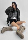 Tiku Double Collar Belt Rider Jacket