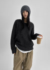 [MADE] Roharen Loose Fit Round Neck Wool Knit