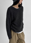 [MADE] Roharen Loose Fit Round Neck Wool Knit