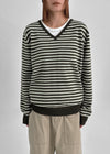 [MADE] Budri Stripe V-Neck Knit