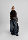 Heavy nut Wool Long Muffler