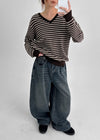 [MADE] Bold Big Pocket Wide Denim Pants