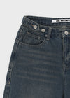 [MADE] Bold Big Pocket Wide Denim Pants