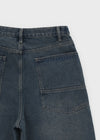 [MADE] Bold Big Pocket Wide Denim Pants