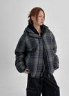 [MADE] Kandima Hooded Check Puffer Jacket (8oz)