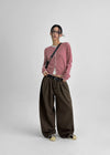 Kinpum Wool Knit Round Cardigan