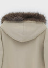 [MADE] Exive Fur Hooded Zip-up