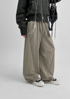 Lizol Cut Wide Two-way Banding Pants