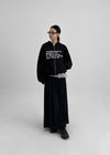Tomak Lettering Loose Fit Hooded Zip-up