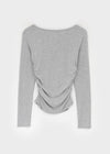 Ratne Shirring Long-sleeved T-shirt