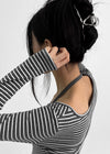 Kyos Silver Ribbon Hair Clip