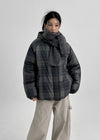 [MADE] Kandima Hooded Check Puffer Jacket (8oz)