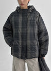 [MADE] Kandima Hooded Check Puffer Jacket (8oz)