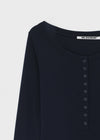 [MADE] Keshire Button Long Sleeve T-shirt