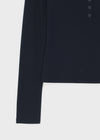[MADE] Keshire Button Long Sleeve T-shirt