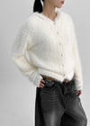 [MADE] Fochon Fur Hooded Knit Cardigan