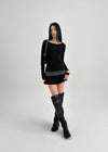 Whicom Flare Mini Skirt Pants