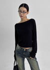 [MADE] Dentu Batwing Boat Neck Long Sleeve T-shirt
