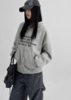Tomak Lettering Loose Fit Hooded Zip-up
