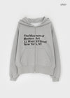 Tomak Lettering Loose Fit Hooded Zip-up