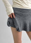 Whicom Flare Mini Skirt Pants