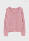 [MADE] Foaming Loose Fit V-Neck Wool Knit