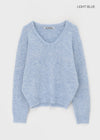 [MADE] Foaming Loose Fit V-Neck Wool Knit