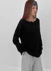 [MADE] Potpourri Henley Neck Oversized Knit