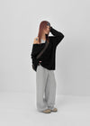 [MADE] Potpourri Henley Neck Oversized Knit
