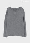 [MADE] Potpourri Henley Neck Oversized Knit