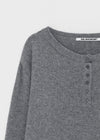 [MADE] Potpourri Henley Neck Oversized Knit