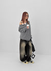 Kelant Washed Wide Denim Pants