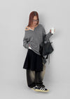 [MADE] Potpourri Henley Neck Oversized Knit