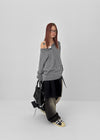 [MADE] Potpourri Henley Neck Oversized Knit