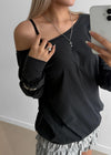 Heartsran Cross Drop Necklace