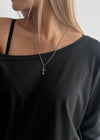 Heartsran Cross Drop Necklace