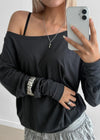 Heartsran Cross Drop Necklace